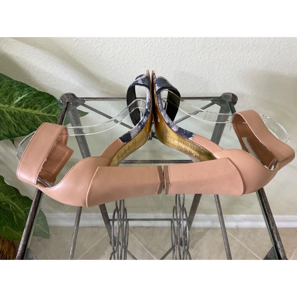 Ted Baker London Aaleyah Leather Dress Block Chunky Sandals Women's Size US 8.5 - Picture 8 of 9